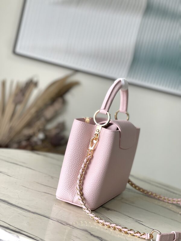 Louis Vuitton Capucines Small Handbag - Pink - Image 5