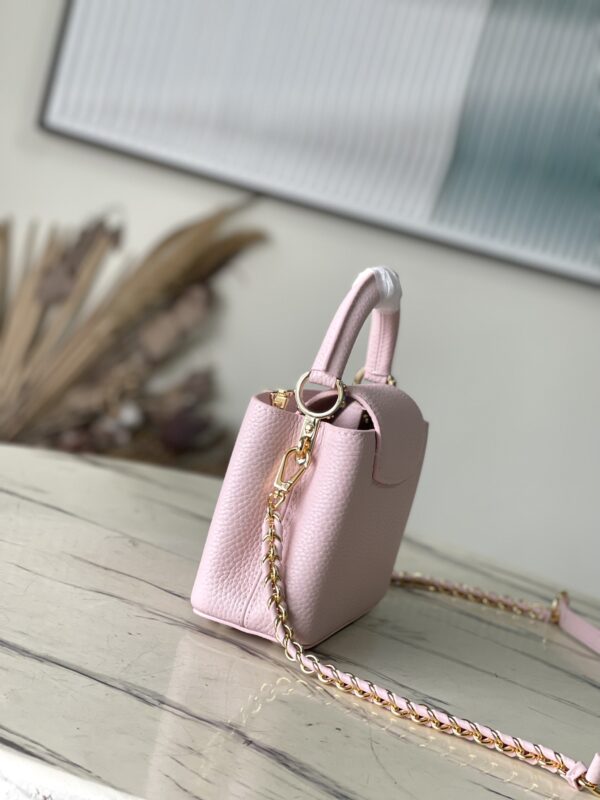 Louis Vuitton Capucines Mini Handbag - Pink - Image 4