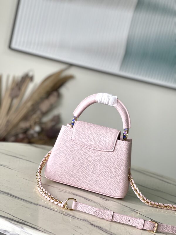 Louis Vuitton Capucines Mini Handbag - Pink - Image 5