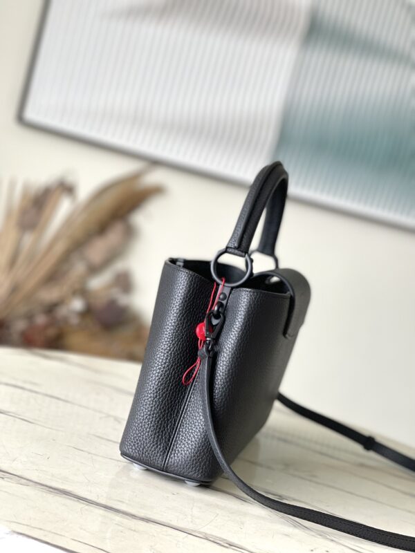 Louis Vuitton Capucines East West BB Handbag - Black - Image 3