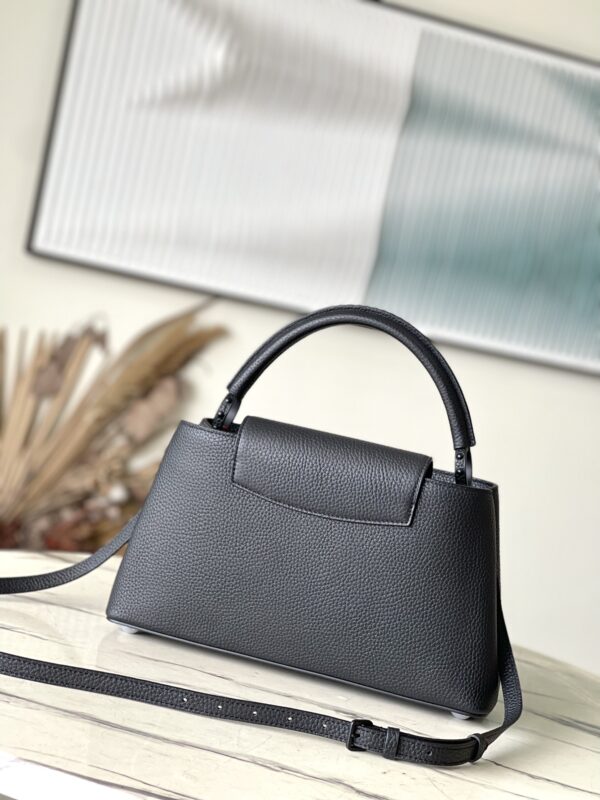 Louis Vuitton Capucines East West BB Handbag - Black - Image 5