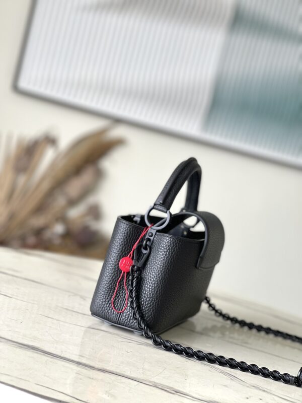 Louis Vuitton Capucines East West Mini Bag - Black - Image 2