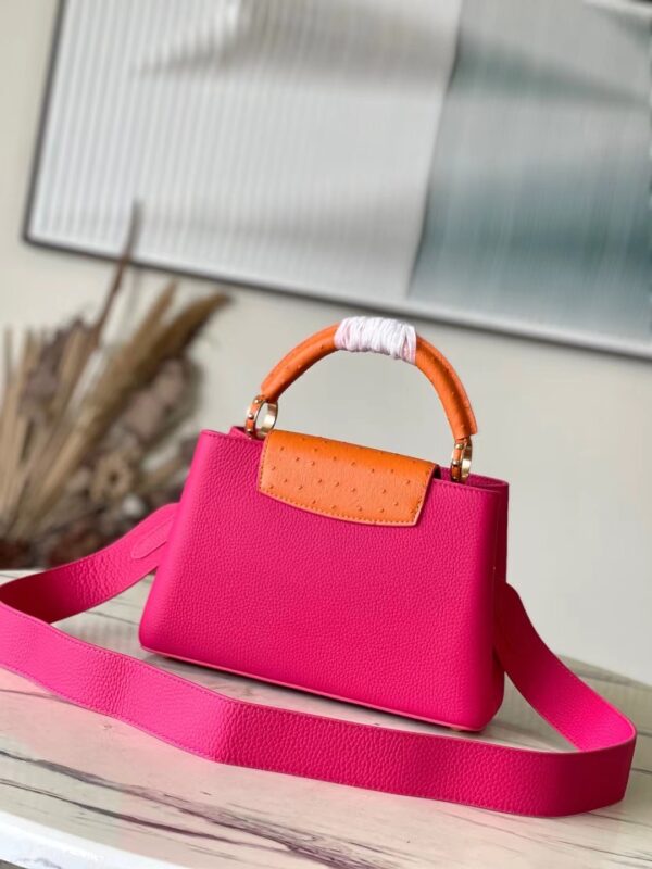 Louis Vuitton Capucines Taurillon Leather Large Handbag - Pink - Image 3